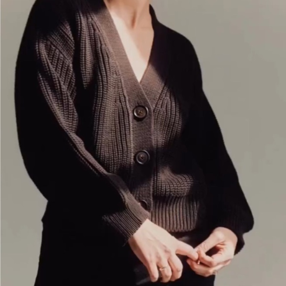 Sister Katie CBK Cardigan in Coffee Bean